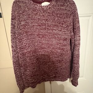 American Eagle Outfitters Burgundy Knit Sweater
